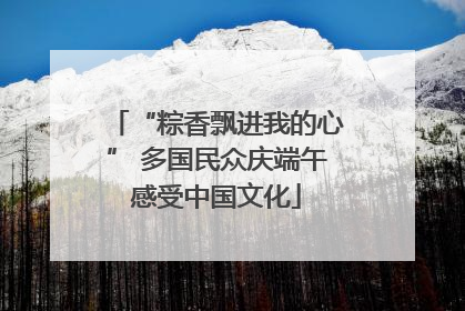 “粽香飘进我的心” 多国民众庆端午感受中国文化