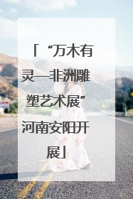 “万木有灵—非洲雕塑艺术展”河南安阳开展