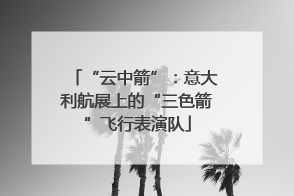 “云中箭”：意大利航展上的“三色箭”飞行表演队
