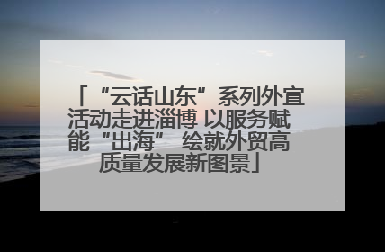 “云话山东”系列外宣活动走进淄博 以服务赋能“出海” 绘就外贸高质量发展新图景