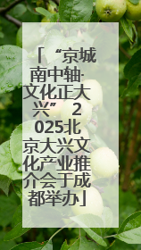 “京城南中轴·文化正大兴” 2025北京大兴文化产业推介会于成都举办