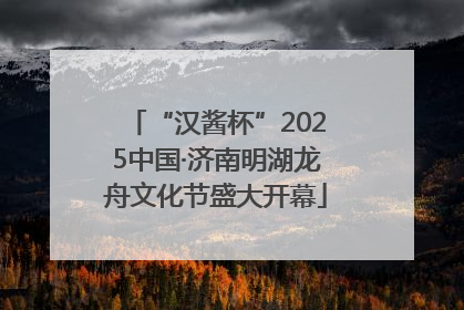 “汉酱杯”2025中国·济南明湖龙舟文化节盛大开幕