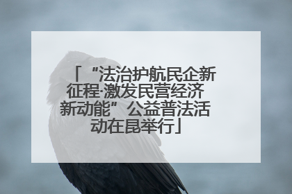 “法治护航民企新征程·激发民营经济新动能”公益普法活动在昆举行