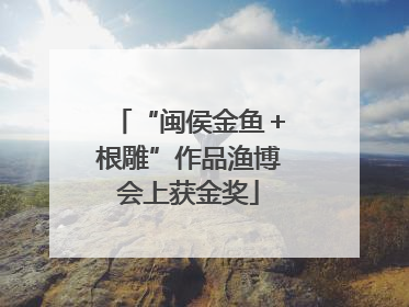 “闽侯金鱼＋根雕”作品渔博会上获金奖