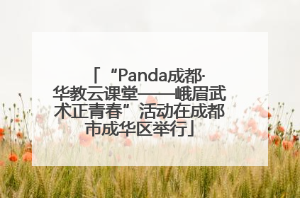 “Panda成都·华教云课堂——峨眉武术正青春”活动在成都市成华区举行