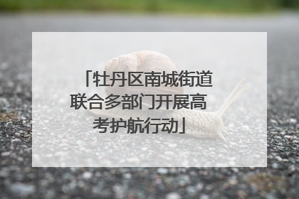 牡丹区南城街道联合多部门开展高考护航行动