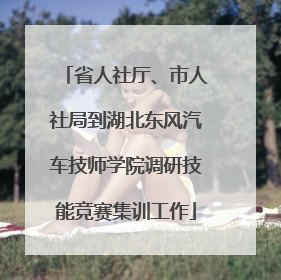 省人社厅、市人社局到湖北东风汽车技师学院调研技能竞赛集训工作