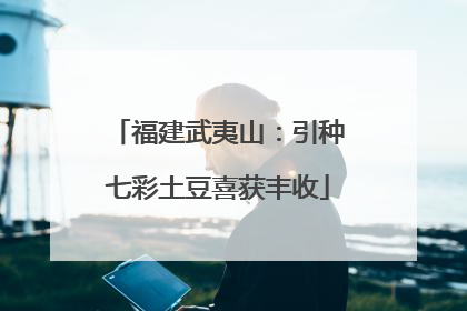 福建武夷山：引种七彩土豆喜获丰收