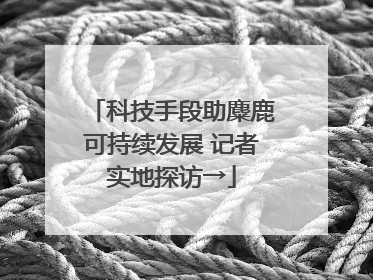 科技手段助麋鹿可持续发展 记者实地探访→