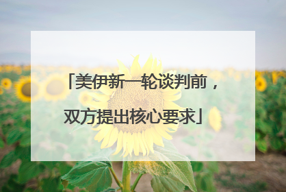美伊新一轮谈判前，双方提出核心要求