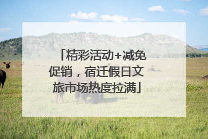 精彩活动+减免促销，宿迁假日文旅市场热度拉满