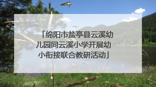 绵阳市盐亭县云溪幼儿园同云溪小学开展幼小衔接联合教研活动