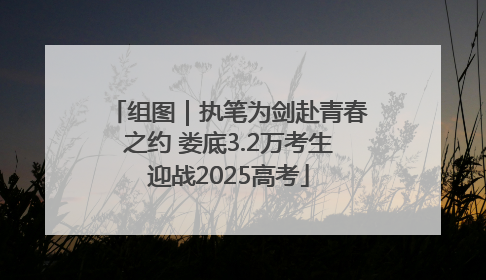 组图｜执笔为剑赴青春之约 娄底3.2万考生迎战2025高考