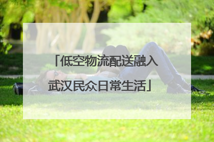 低空物流配送融入武汉民众日常生活