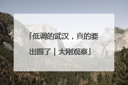 低调的武汉，真的要出圈了｜大刚观察