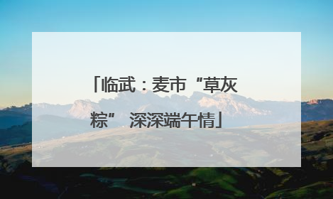 临武：麦市“草灰粽” 深深端午情