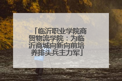 临沂职业学院商贸物流学院：为临沂商城向新向前培养排头兵主力军