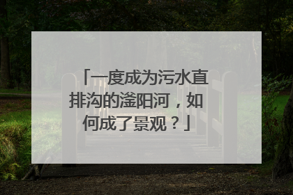 一度成为污水直排沟的滏阳河，如何成了景观？