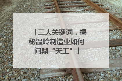 三大关键词，揭秘温岭制造业如何问鼎“天工”