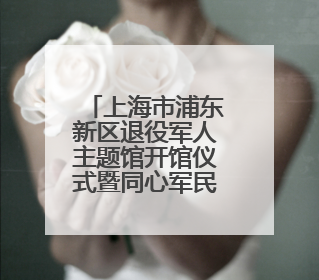 上海市浦东新区退役军人主题馆开馆仪式暨同心军民戎爱联盟片区交流会举行
