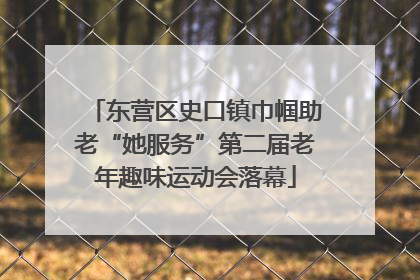 东营区史口镇巾帼助老“她服务”第二届老年趣味运动会落幕