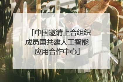中国邀请上合组织成员国共建人工智能应用合作中心