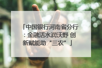 中国银行河南省分行：金融活水润沃野 创新赋能助“三农”