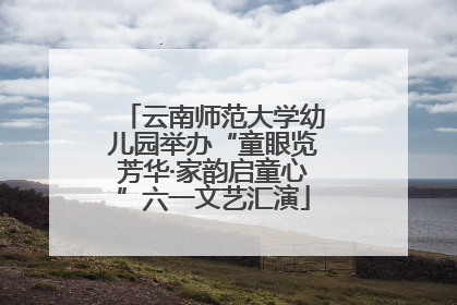 云南师范大学幼儿园举办“童眼览芳华·家韵启童心”六一文艺汇演