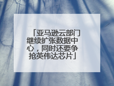 亚马逊云部门继续扩张数据中心，同时还要争抢英伟达芯片