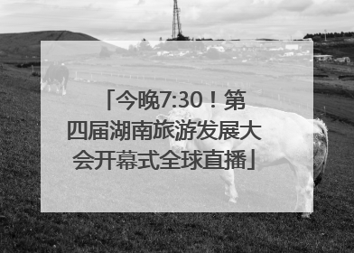 今晚7:30！第四届湖南旅游发展大会开幕式全球直播