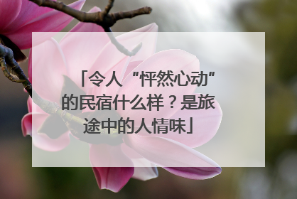 令人“怦然心动”的民宿什么样？是旅途中的人情味