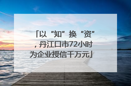以“知”换“资”，丹江口市72小时为企业授信千万元