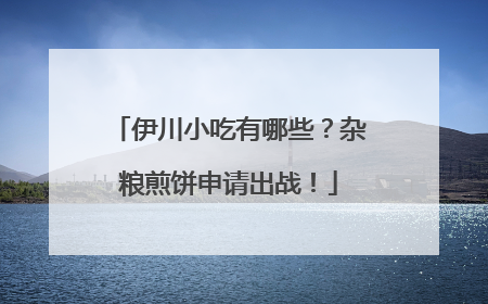 伊川小吃有哪些？杂粮煎饼申请出战！
