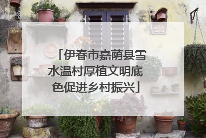 伊春市嘉荫县雪水温村厚植文明底色促进乡村振兴