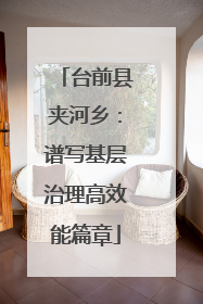 台前县夹河乡：谱写基层治理高效能篇章