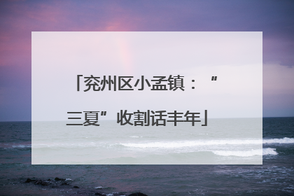 兖州区小孟镇：“三夏”收割话丰年
