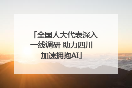 全国人大代表深入一线调研 助力四川加速拥抱AI