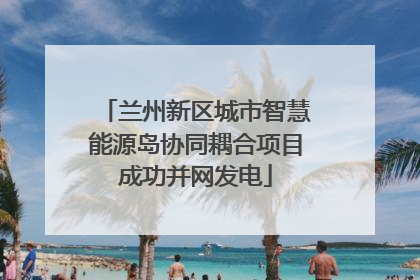 兰州新区城市智慧能源岛协同耦合项目成功并网发电