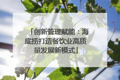 创新管理赋能：海底捞打造餐饮业高质量发展新模式