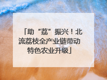 助“荔”振兴！北流荔枝全产业链带动特色农业升级