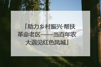 助力乡村振兴·帮扶革命老区——当百年农大遇见红色凤城