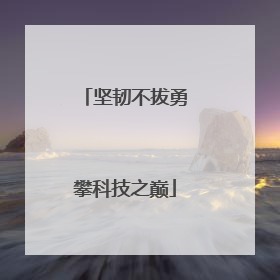坚韧不拔勇攀科技之巅