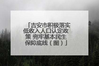 吉安市积极落实低收入人口认定政策 兜牢基本民生保障底线（图）