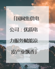 国网焦供电公司：优质电力服务赋能凉皮产业飘香
