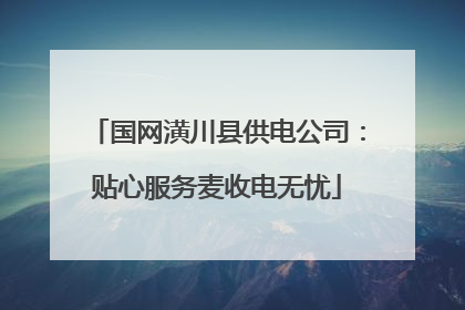 国网潢川县供电公司：贴心服务麦收电无忧