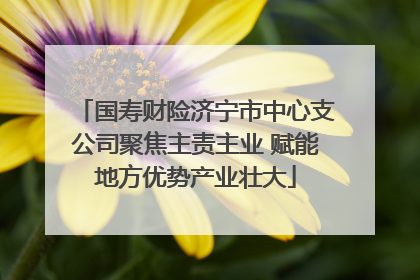 国寿财险济宁市中心支公司聚焦主责主业 赋能地方优势产业壮大