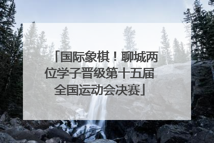 国际象棋！聊城两位学子晋级第十五届全国运动会决赛