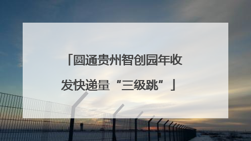 圆通贵州智创园年收发快递量“三级跳”