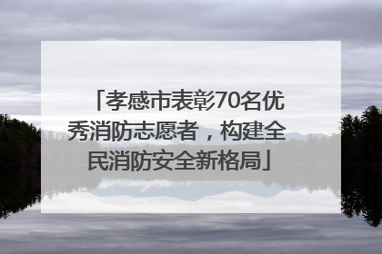孝感市表彰70名优秀消防志愿者，构建全民消防安全新格局