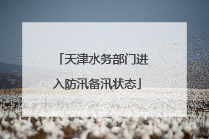 天津水务部门进入防汛备汛状态